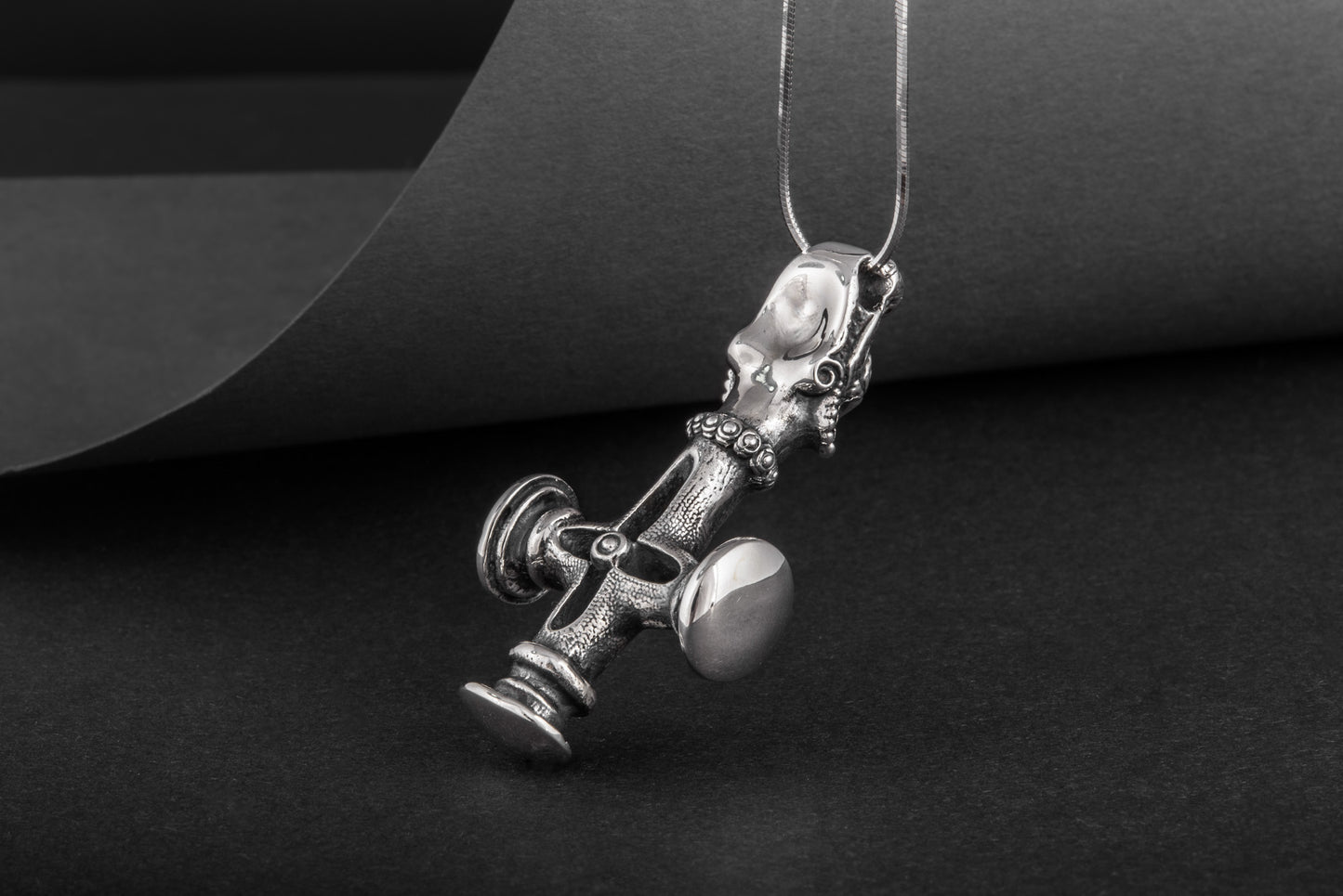 vkngjewelry Pendant Handcrafted Vargkors Silver Pendant
