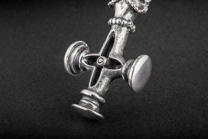 vkngjewelry Pendant Handcrafted Vargkors Silver Pendant
