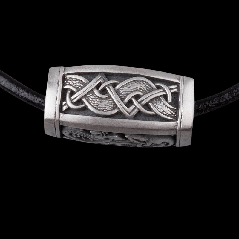 vkngjewelry Pendant Handcrafted Silver Viking Bead Pendant