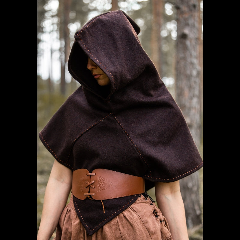 vkngjewelry Apparel & Accessories Skjoldehamn Gugel “Halfdan” Brown