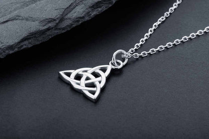 vkngjewelry Pendant Handcrafted Mini Celtic Triquetra Silver Pendant