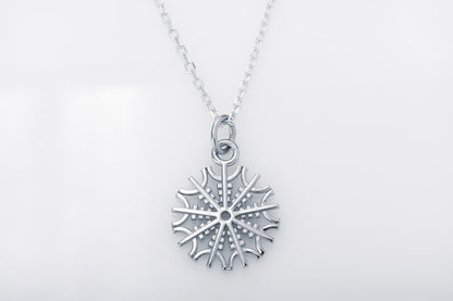 vkngjewelry Pendant Handcrafted Mini Helm Of Awe Silver Pendant