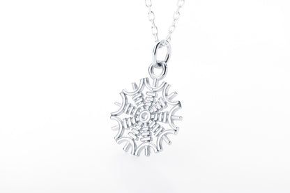 vkngjewelry Pendant Handcrafted Mini Helm Of Awe Silver Pendant