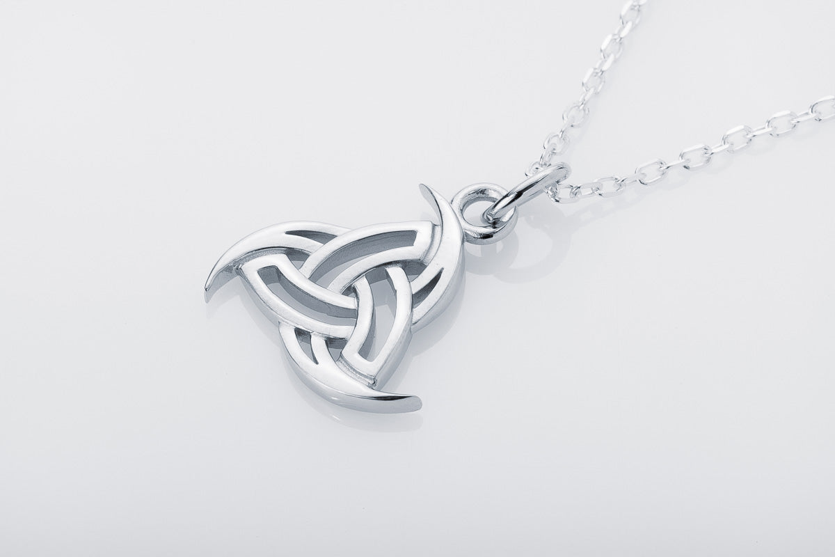 vkngjewelry Pendant Handcrafted Slim Odin's Horns Silver pendant