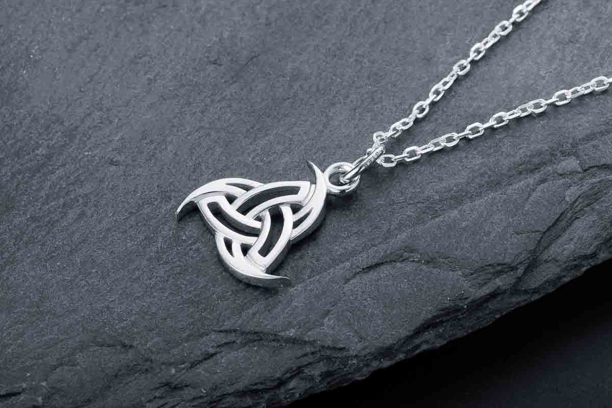 vkngjewelry Pendant Handcrafted Slim Odin's Horns Silver pendant