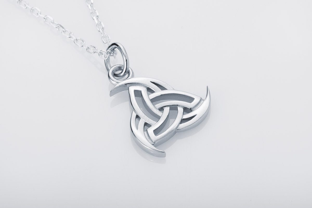 vkngjewelry Pendant Handcrafted Slim Odin's Horns Silver pendant