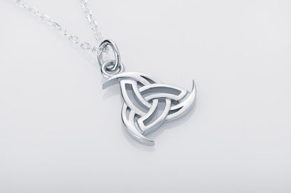 vkngjewelry Pendant Handcrafted Slim Odin's Horns Silver pendant