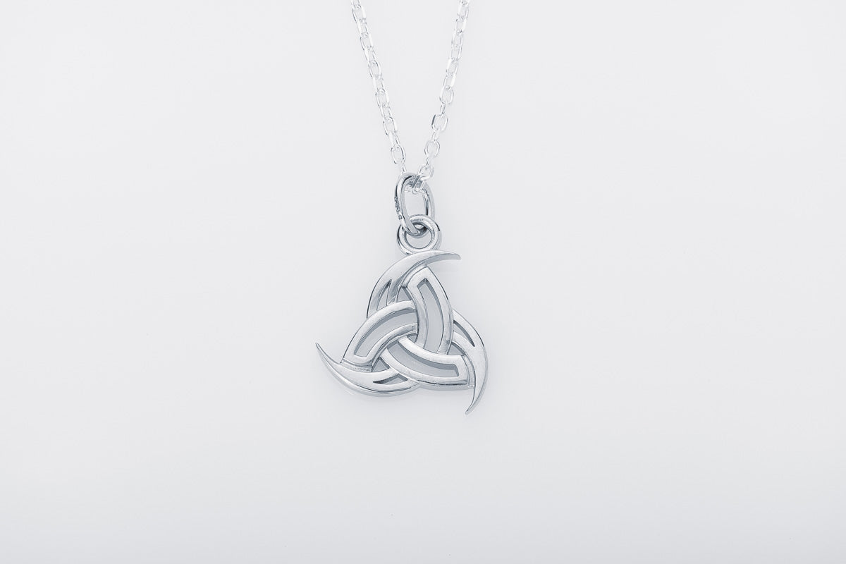 vkngjewelry Pendant Handcrafted Slim Odin's Horns Silver pendant