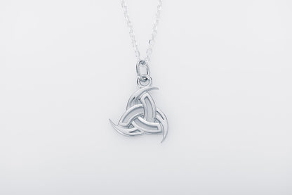 vkngjewelry Pendant Handcrafted Slim Odin's Horns Silver pendant