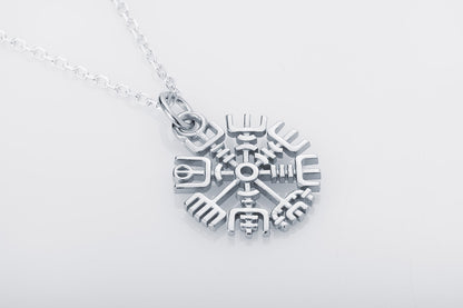 vkngjewelry Pendant Mini Vegvisir Silver Pendant