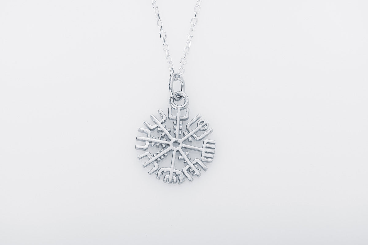 vkngjewelry Pendant Mini Vegvisir Silver Pendant