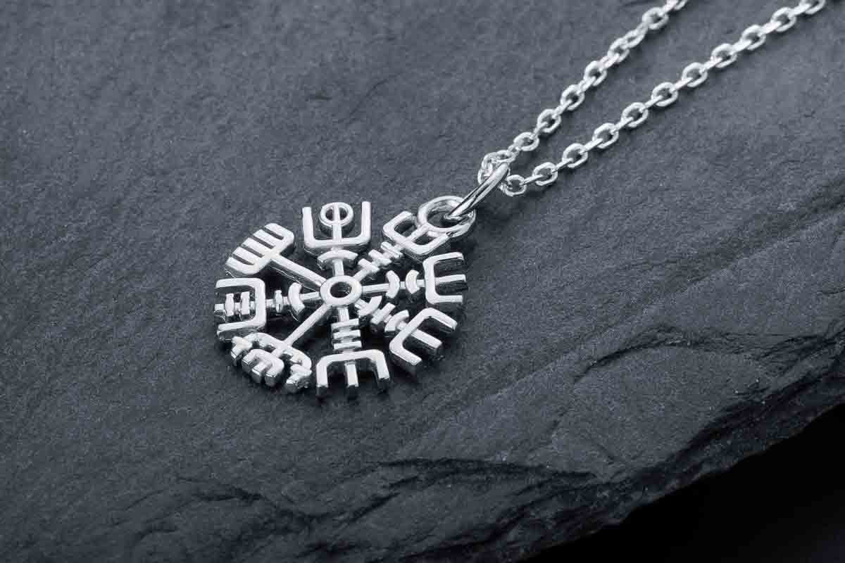 vkngjewelry Pendant Mini Vegvisir Silver Pendant