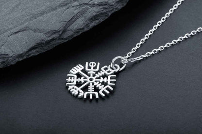 vkngjewelry Pendant Mini Vegvisir Silver Pendant
