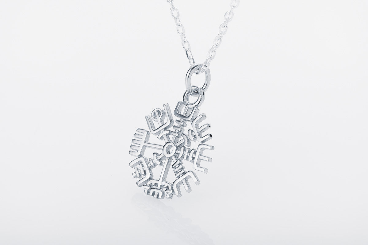 vkngjewelry Pendant Mini Vegvisir Silver Pendant