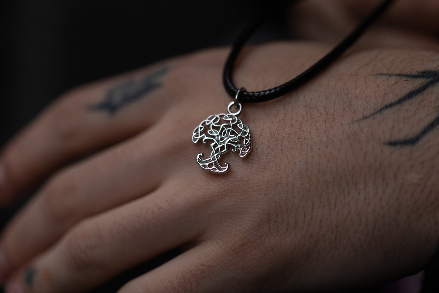 vkngjewelry Pendant Handcrafted Mini Yggdrasil Silver Pendant