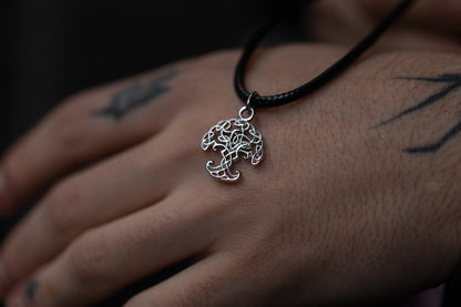vkngjewelry Pendant Handcrafted Mini Yggdrasil Silver Pendant