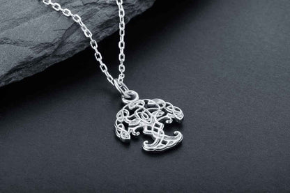 vkngjewelry Pendant Handcrafted Mini Yggdrasil Silver Pendant