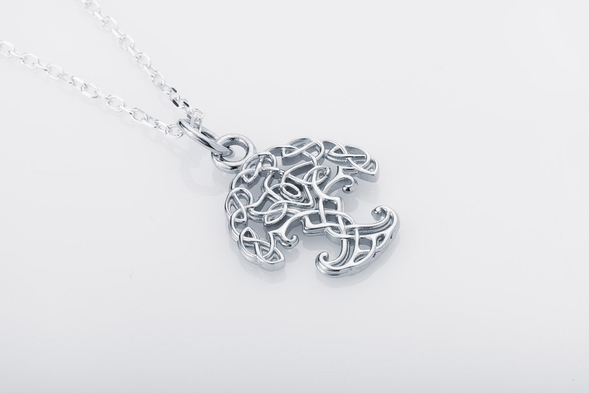 vkngjewelry Pendant Handcrafted Mini Yggdrasil Silver Pendant