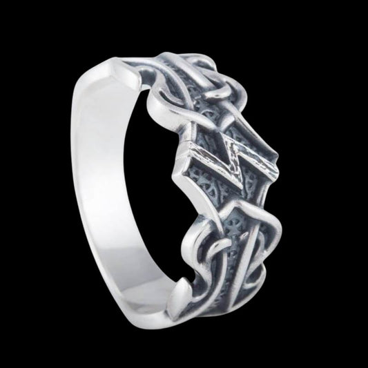 vkngjewelry Bagues Handcrafted Sowelu Rune Norse Ornament Sterling Silver Ring