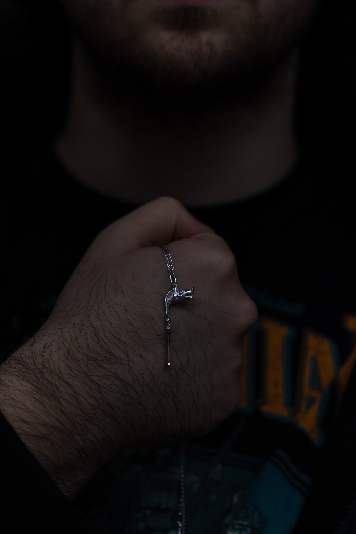 vkngjewelry Pendant Handcrafted Celtic Carnyx Silver Pendant