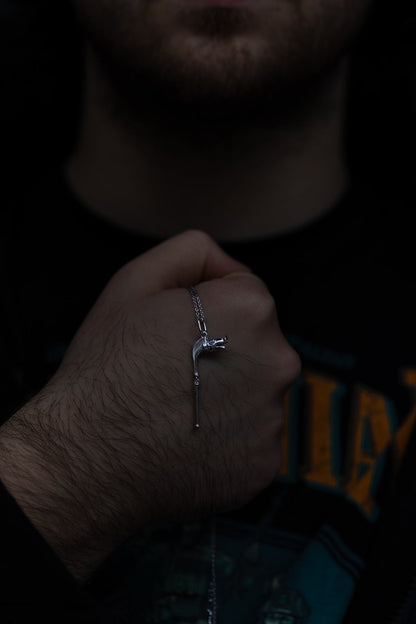 vkngjewelry Pendant Handcrafted Celtic Carnyx Silver Pendant