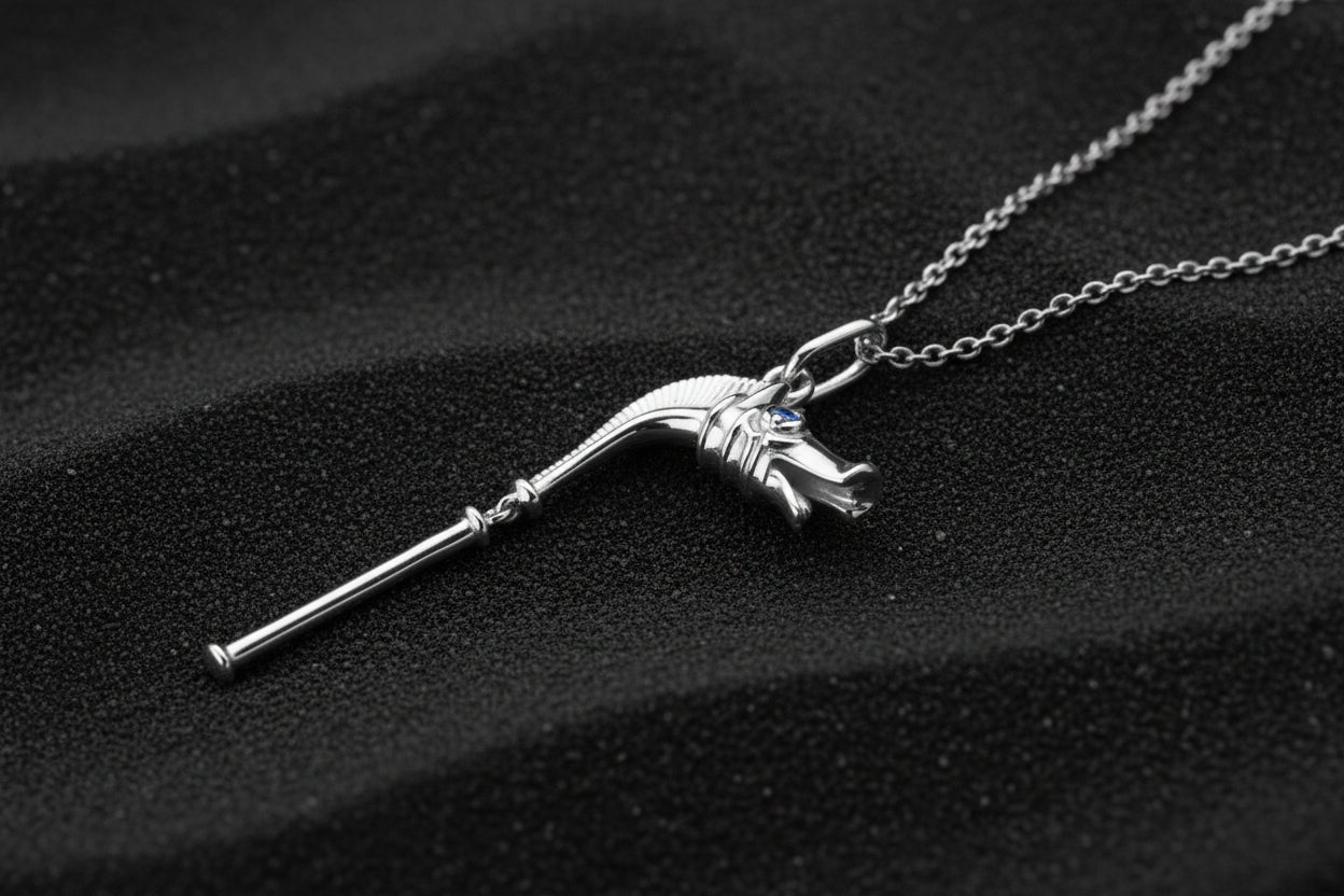 vkngjewelry Pendant Handcrafted Celtic Carnyx Silver Pendant