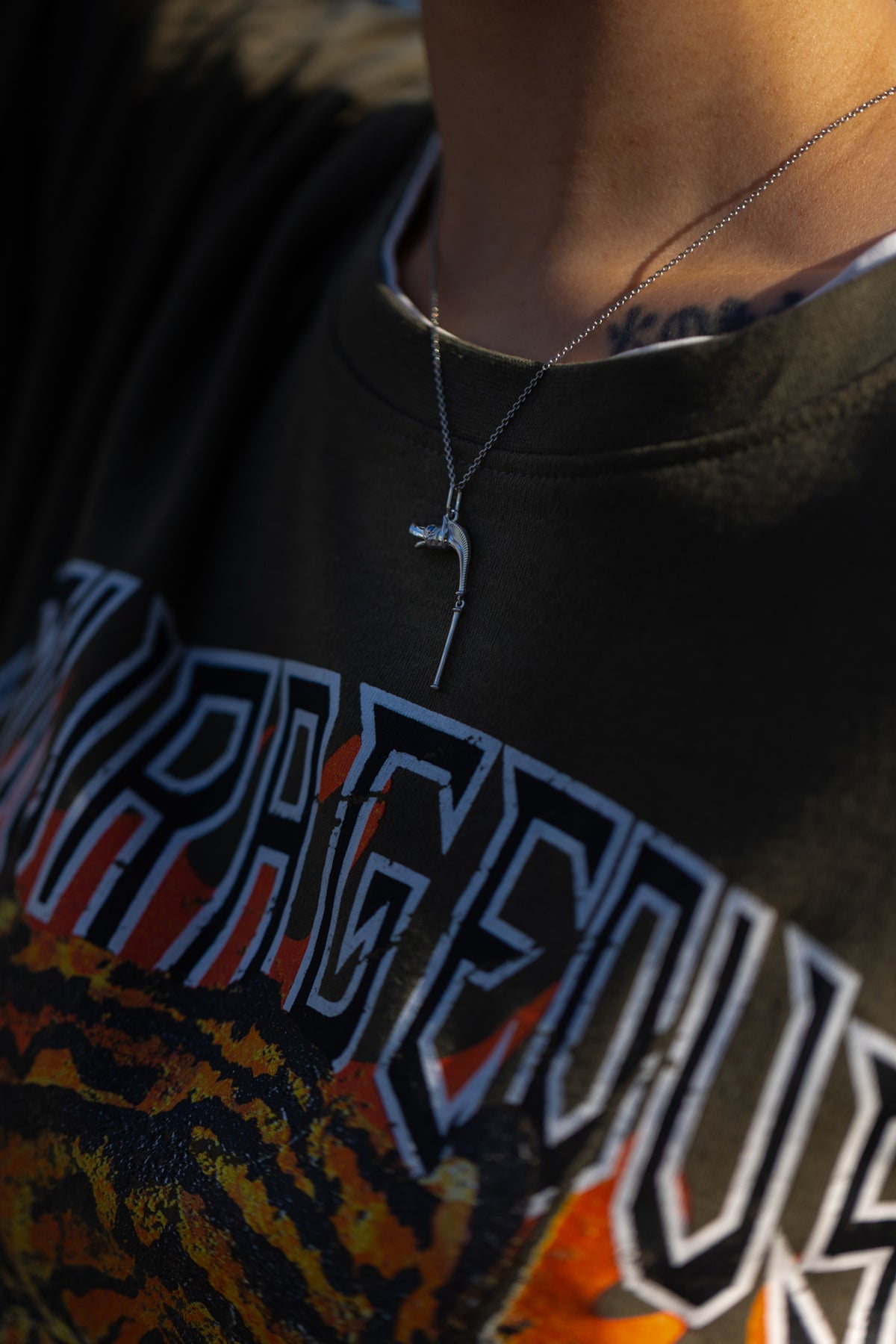 vkngjewelry Pendant Handcrafted Celtic Carnyx Silver Pendant