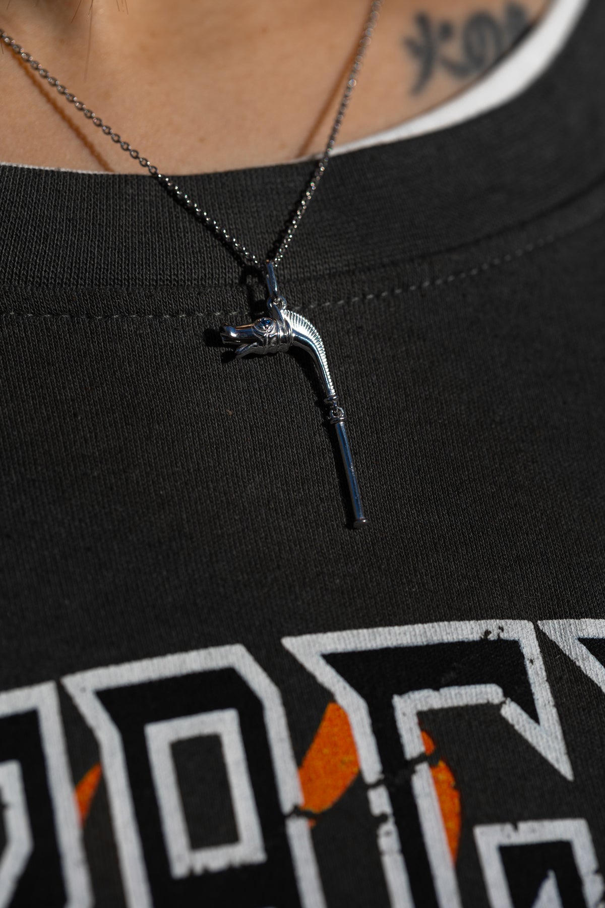 vkngjewelry Pendant Handcrafted Celtic Carnyx Silver Pendant