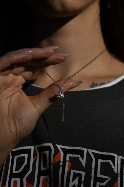 vkngjewelry Pendant Handcrafted Celtic Carnyx Silver Pendant