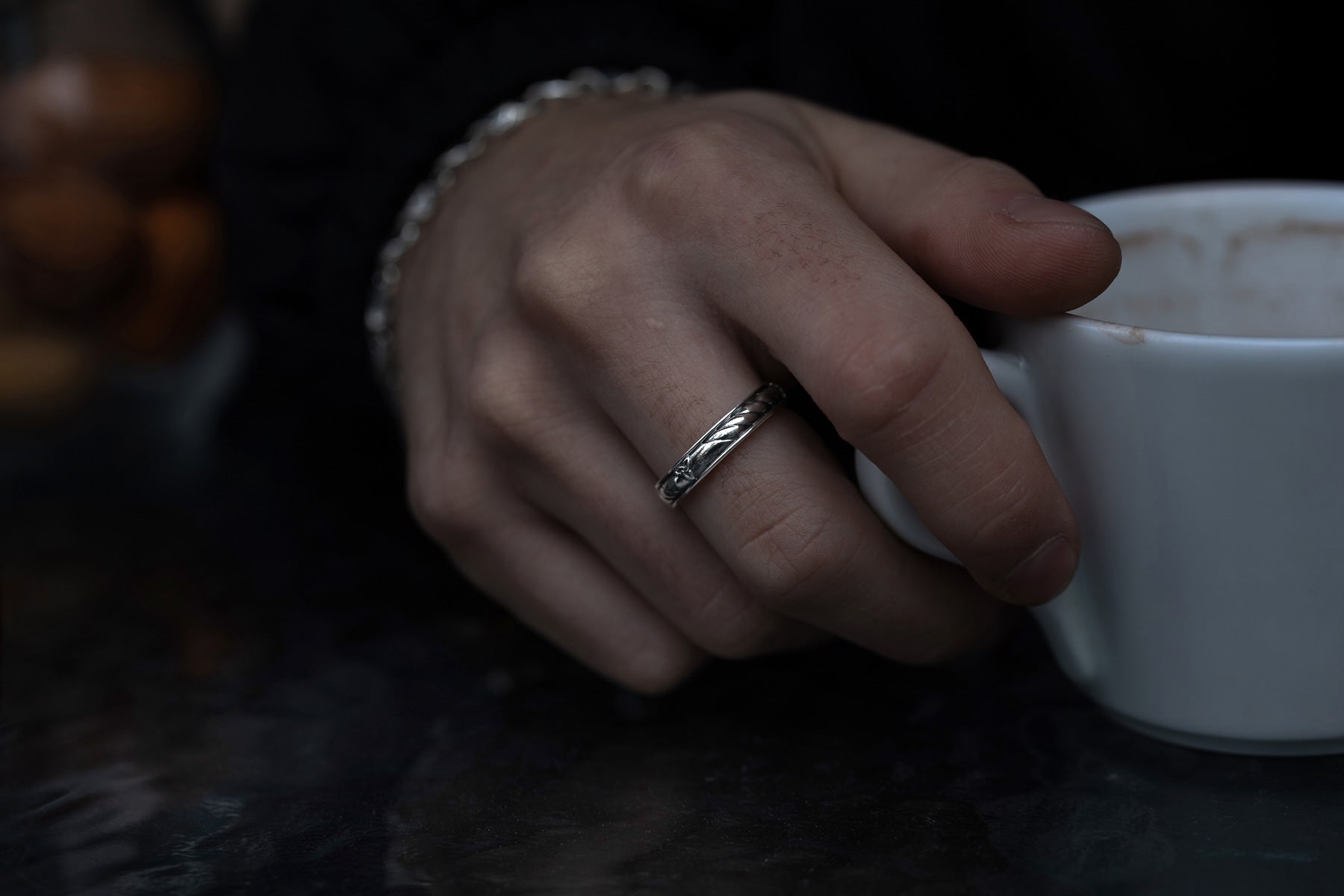 vkngjewelry Rings Sterling Silver Celtic Knot Ring, Classic Wedding Band