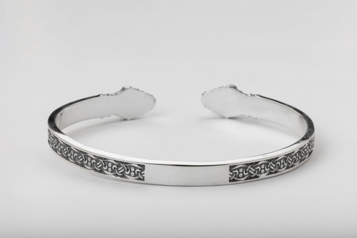 vkngjewelry Arm Ring Sterling Silver Jörmungandr Norse Serpent Arm Ring