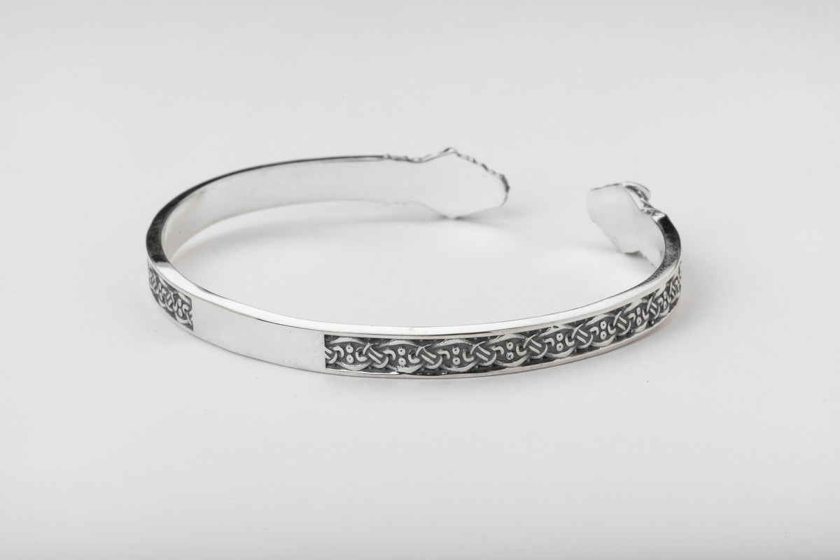 vkngjewelry Arm Ring Sterling Silver Jörmungandr Norse Serpent Arm Ring