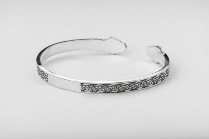 vkngjewelry Arm Ring Sterling Silver Jörmungandr Norse Serpent Arm Ring