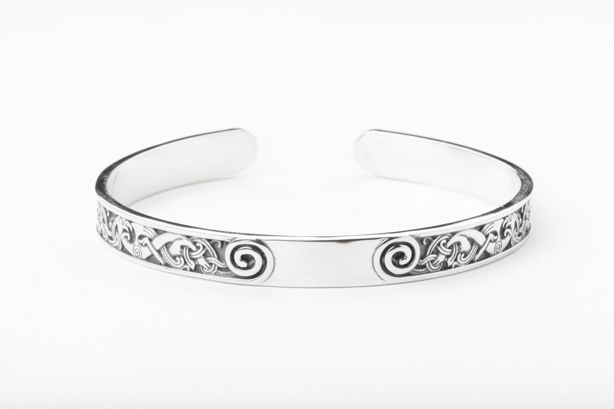 vkngjewelry Arm Ring Sterling Silver Viking Norse Ornament Arm Ring