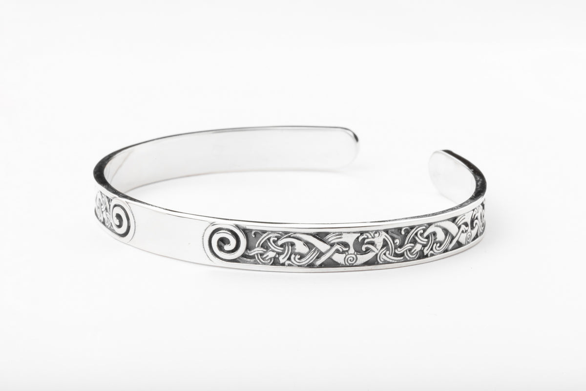 vkngjewelry Arm Ring Sterling Silver Viking Norse Ornament Arm Ring
