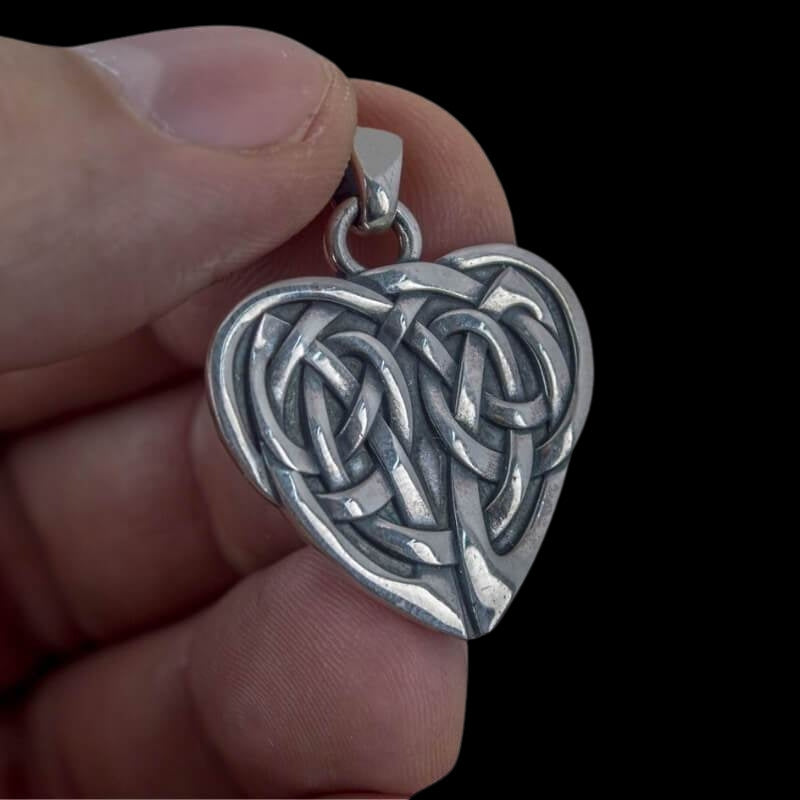 vkngjewelry Pendant The Heart Ornament Sterling Silver Pendant