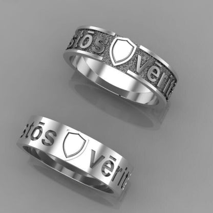 vkngjewelry Bagues Handcrafted The Ring of the Noble One – Guardian of Truth