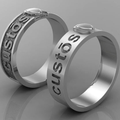 vkngjewelry Bagues Handcrafted The Ring of the Noble One – Guardian of Truth