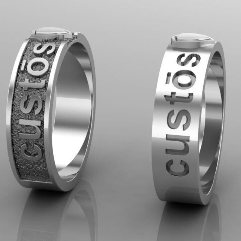 vkngjewelry Bagues Handcrafted The Ring of the Noble One – Guardian of Truth