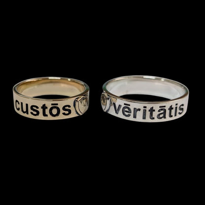 vkngjewelry Bagues Handcrafted The Ring of the Noble One – Guardian of Truth