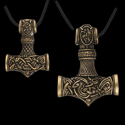 vkngjewelry Pendant Bronze Amulet Thor Hammer