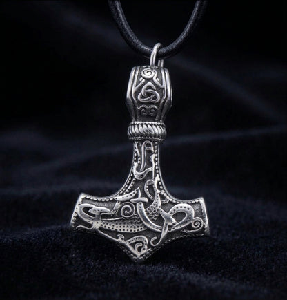 vkngjewelry Pendant Thor's hammer Mjolnir From Mammen Village 316L Pendant