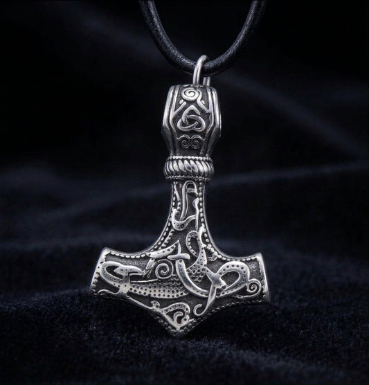 vkngjewelry Pendant Thor's hammer Mjolnir From Mammen Village 316L Pendant