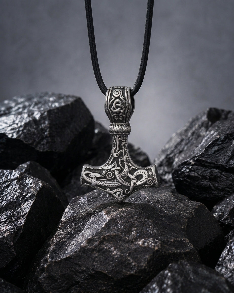 vkngjewelry Pendant Thor's hammer Mjolnir From Mammen Village 316L Pendant