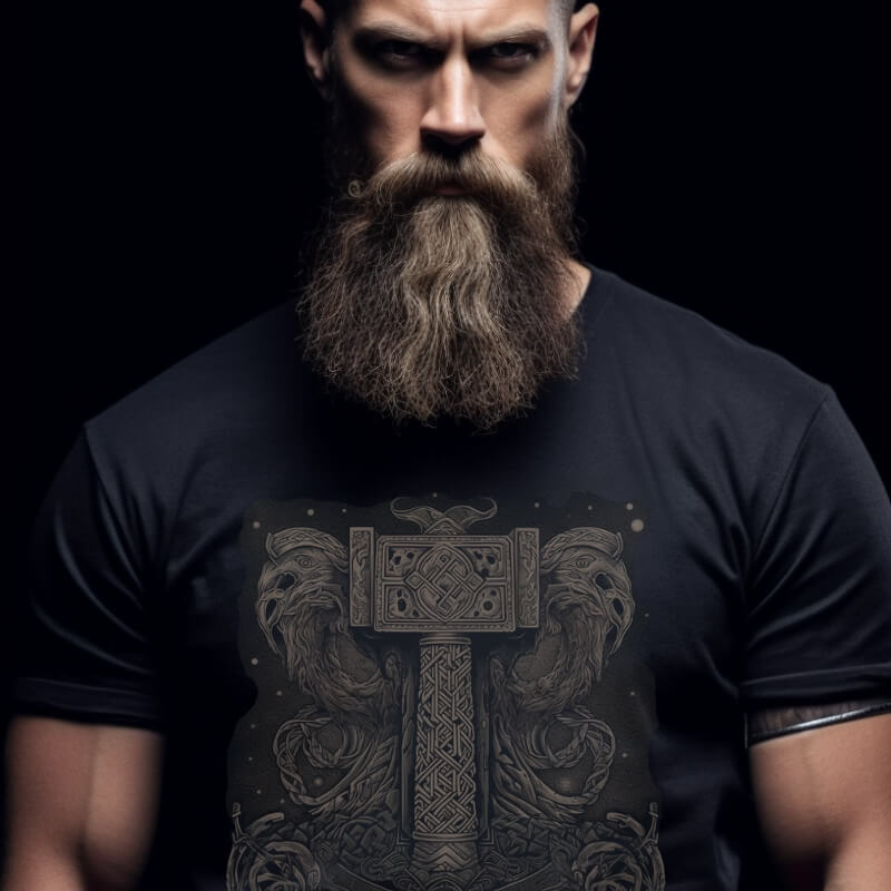 Printify T-Shirt Thor's Hammer V2 V.K.N.G™ T-Shirt