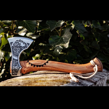 vkngjewelry hache Tree Of Life Camping Hatchet