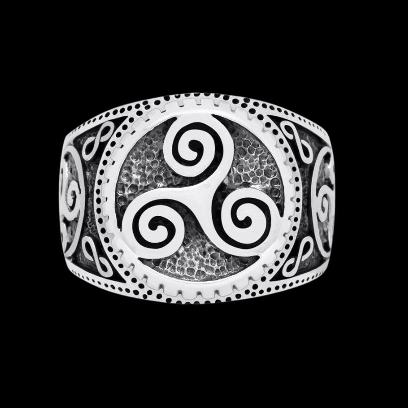 vkngjewelry Bagues Triskelion Celtic Pagan Handcrafted Ring 925 Sterling Silver