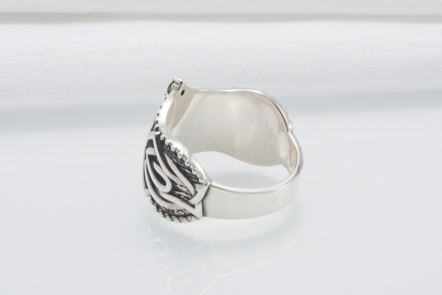 vkngjewelry Ring Handcrafted Triskelion Symbol Norse Ornament Sterling Silver Ring