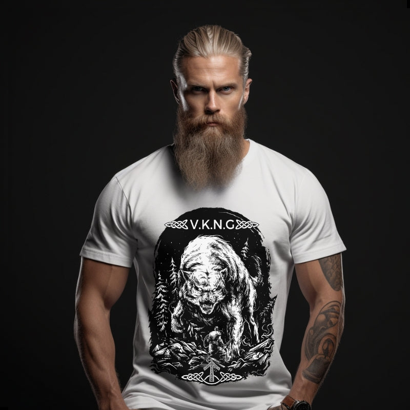 Printify T-Shirt Tyr vs Fenrir V.K.N.G™ T-Shirt