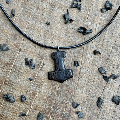 vkngjewelry Pendant Unique Wood Small Thor Liss Hammer Pendant Style 5